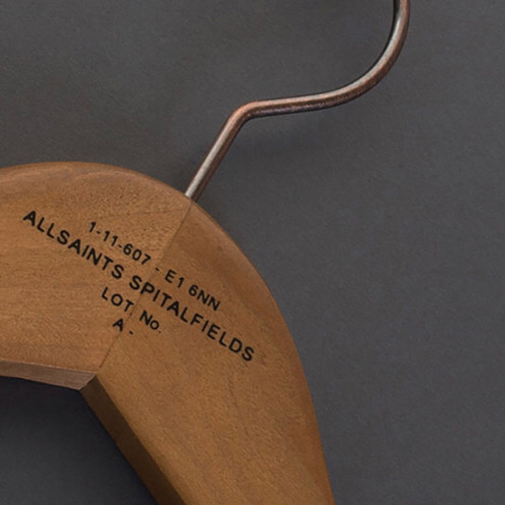 Authentic All Saints Women’s Wooden Hanger!!!!